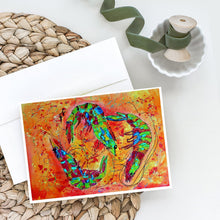 Load image into Gallery viewer, Shrimp Greeting Cards -  Blank Note Cards – 8-Pack of Artist-Designed Cards with Envelopes