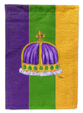 Load image into Gallery viewer, King's Crown Mardi Gras Flag Canvas House Size