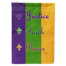 Load image into Gallery viewer, Mardi Gras Flag Canvas House Size