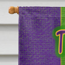 Load image into Gallery viewer, Mardi Gras Throw me Something Mister Flag Canvas House Size