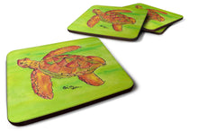 Load image into Gallery viewer, Turtle Coasters - Set of 4 Lightweight Foam, Absorbent Drink Coasters