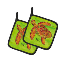 Load image into Gallery viewer, Turtle Pot Holders - Set of 2 Decorative Kitchen Helpers | Made in the USA 8376PTHD