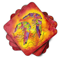 Load image into Gallery viewer, Shrimp Coasters - Set of 4 Lightweight Foam, Absorbent Drink Coasters