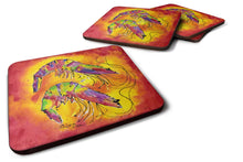 Load image into Gallery viewer, Shrimp Coasters - Set of 4 Lightweight Foam, Absorbent Drink Coasters