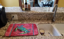Load image into Gallery viewer, Crab Dish Drying Mat – Absorbent, Artistic Kitchen Essentials 8379DDM