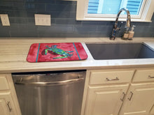 Load image into Gallery viewer, Crab Dish Drying Mat – Absorbent, Artistic Kitchen Essentials 8379DDM