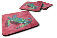 Load image into Gallery viewer, Crab Coasters - Set of 4 Lightweight Foam, Absorbent Drink Coasters