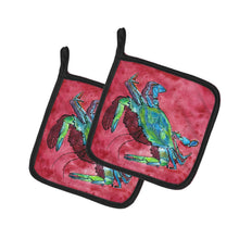 Load image into Gallery viewer, Crab Pot Holders - Set of 2 Decorative Kitchen Helpers | Made in the USA 8379PTHD