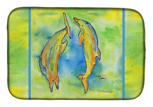 Load image into Gallery viewer, Dolphin Dish Drying Mat – Absorbent, Artistic Kitchen Essentials 8380DDM