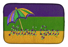 Load image into Gallery viewer, Mardi Gras Dish Drying Mat – Absorbent, Artistic Kitchen Essentials 8381DDM
