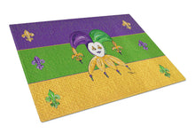 Load image into Gallery viewer, Mardi Gras Jester Glass Cutting Boards – Durable, Decorative Kitchen Art