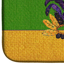 Load image into Gallery viewer, Mardi Gras Mask Dish Drying Mat – Absorbent, Artistic Kitchen Essentials 8387DDM