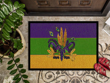 Load image into Gallery viewer, Mardi Gras Mask Doormat - 24x36 Decorative Floor Mat – Indoor/Outdoor Rug