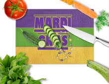 Load image into Gallery viewer, Mardi Gras Glass Cutting Boards – Durable, Decorative Kitchen Art