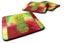 Load image into Gallery viewer, Pineapple Coasters - Set of 4 Lightweight Foam, Absorbent Drink Coasters