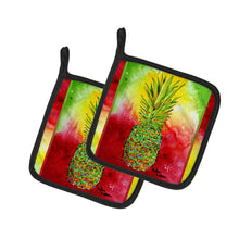 Load image into Gallery viewer, Pineapple Pot Holders - Set of 2 Decorative Kitchen Helpers | Made in the USA 8395PTHD