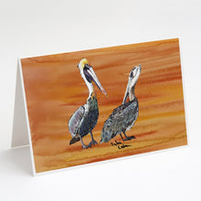 Load image into Gallery viewer, Brown Pelican Hot and Spicy Greeting Cards -  Blank Note Cards – 8-Pack of Artist-Designed Cards with Envelopes