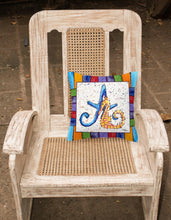 Load image into Gallery viewer, Letter A with Seahorse Throw Pillow - 14x14 Decorative Pillow – Art for Your Home &amp; Patio 8424-APW1414