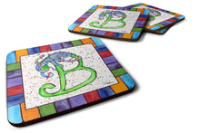 Load image into Gallery viewer, Beach and Seafood Coasters - Set of 4 Lightweight Foam, Absorbent Drink Coasters
