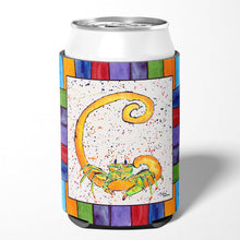 Load image into Gallery viewer, Letter C with Crab Can or Bottle Beverage Insulator Hugger