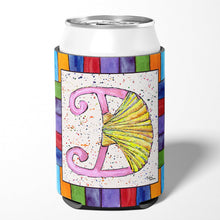 Load image into Gallery viewer, Letter D with Shell Can or Bottle Beverage Insulator Hugger 8427