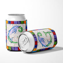 Load image into Gallery viewer, Letter G with Dolphin Can or Bottle Beverage Insulator Hugger 8430
