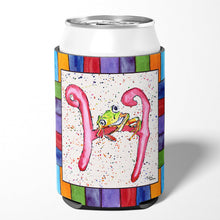 Load image into Gallery viewer, Letter H with  Frog Can or Bottle Beverage Insulator Hugger 8431