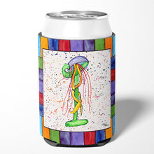 Load image into Gallery viewer, Letter I with  Jellyfish Can or Bottle Beverage Insulator Hugger 8432