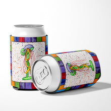 Load image into Gallery viewer, Letter I with  Jellyfish Can or Bottle Beverage Insulator Hugger 8432