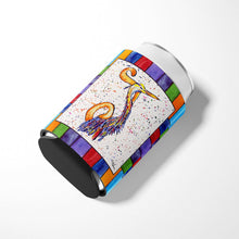 Load image into Gallery viewer, Letter J with  Bird Can or Bottle Beverage Insulator Hugger 8433