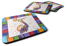 Load image into Gallery viewer, Beach and Seafood Coasters - Set of 4 Lightweight Foam, Absorbent Drink Coasters