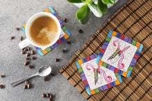 Load image into Gallery viewer, Beach and Seafood Coasters - Set of 4 Lightweight Foam, Absorbent Drink Coasters