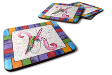 Load image into Gallery viewer, Beach and Seafood Coasters - Set of 4 Lightweight Foam, Absorbent Drink Coasters