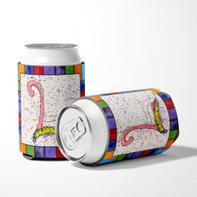 Load image into Gallery viewer, Letter L with Shrimp Can or Bottle Beverage Insulator Hugger 8435
