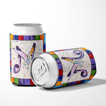 Load image into Gallery viewer, Letter M with Seagull Can or Bottle Beverage Insulator Hugger 8436