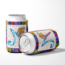 Load image into Gallery viewer, Letter N with Palm Tree Can or Bottle Beverage Insulator Hugger 8437