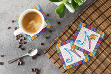 Load image into Gallery viewer, Beach and Seafood Coasters - Set of 4 Lightweight Foam, Absorbent Drink Coasters