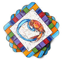Load image into Gallery viewer, Beach and Seafood Coasters - Set of 4 Lightweight Foam, Absorbent Drink Coasters