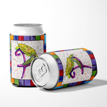 Load image into Gallery viewer, Letter P with  Turtle Can or Bottle Beverage Insulator Hugger 8439