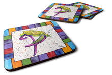 Load image into Gallery viewer, Beach and Seafood Coasters - Set of 4 Lightweight Foam, Absorbent Drink Coasters