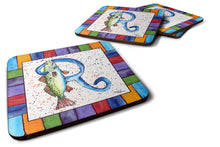 Load image into Gallery viewer, Beach and Seafood Coasters - Set of 4 Lightweight Foam, Absorbent Drink Coasters