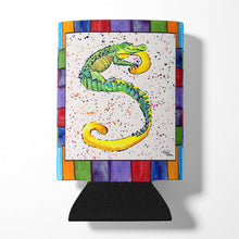 Load image into Gallery viewer, Letter S with Aligator Can or Bottle Beverage Insulator Hugger 8442