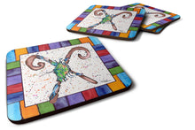 Load image into Gallery viewer, Beach and Seafood Coasters - Set of 4 Lightweight Foam, Absorbent Drink Coasters