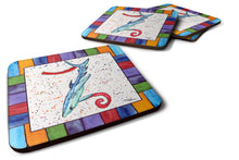 Load image into Gallery viewer, Beach and Seafood Coasters - Set of 4 Lightweight Foam, Absorbent Drink Coasters