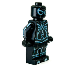 Load image into Gallery viewer, Spidey (Tron-Blue Variant) Custom Minifig made using LEGO parts - B3 Customs