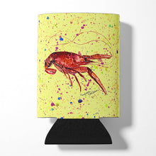 Load image into Gallery viewer, Crawfish on yellow Can or Bottle Beverage Insulator Hugger