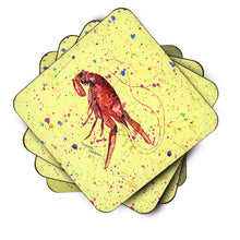 Load image into Gallery viewer, Crawfish Coasters - Set of 4 Lightweight Foam, Absorbent Drink Coasters