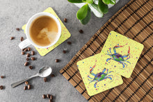 Load image into Gallery viewer, Crab Coasters - Set of 4 Lightweight Foam, Absorbent Drink Coasters