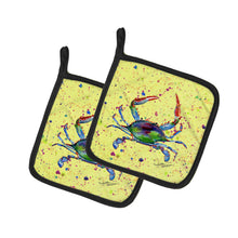 Load image into Gallery viewer, Crab Pot Holders - Set of 2 Decorative Kitchen Helpers | Made in the USA 8452PTHD