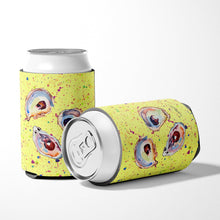 Load image into Gallery viewer, Oyster on yellow Can or Bottle Beverage Insulator Hugger